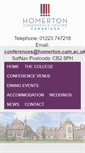 Mobile Screenshot of homertonconference.com